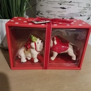 Blue sky English bulldog ornaments